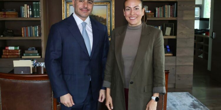 En La Paz sí trabajamos por la seguridad: Milena Quiroga se reúne con Omar García Harfuch