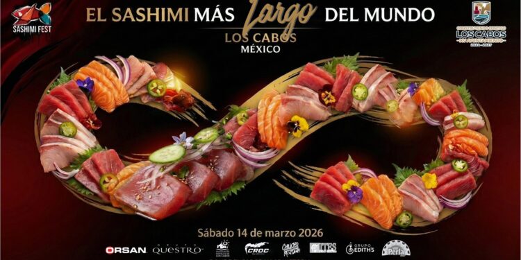 Invitan a disfrutar del Sashimi Fest Los Cabos 2026 en plaza Antonio Mijares