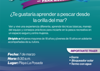 Invita el IMM La Paz a curso gratuito de pesca de orilla para mujeres