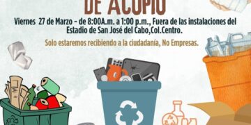 Invitan a jornada de acopio de materiales reciclables este viernes en San José del Cabo