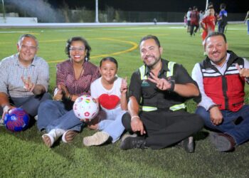 Inaugura Christian Agúndez complejo multideportivo “Enrique Ruiz Guillins” en Santa Anita