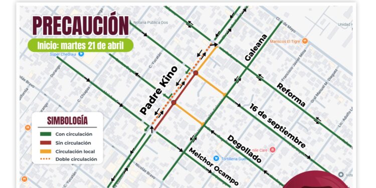 Gobierno del Estado realizará reconstrucción integral del bulevar Padre Kino con inversión de 11.28 mdp