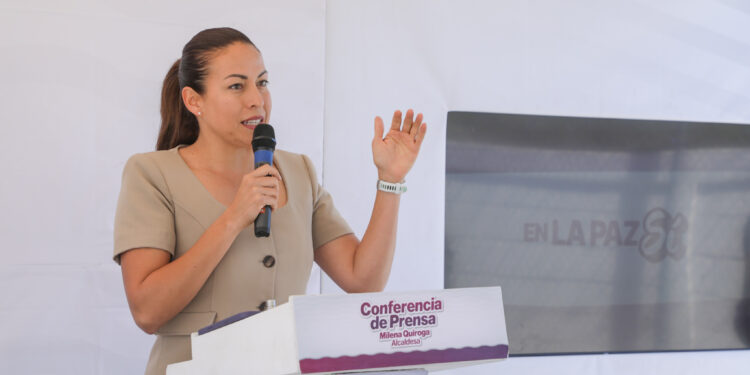 Milena Quiroga refuerza el Plan Más Agua para La Paz con nuevos tanques elevados