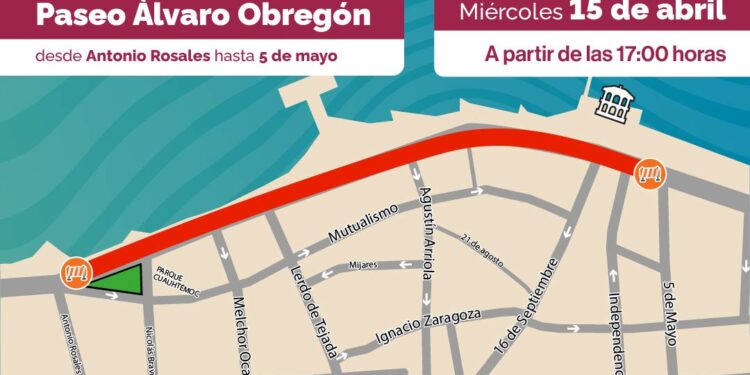 Informan cierre vial en el malecón de La Paz durante la tarde del miércoles