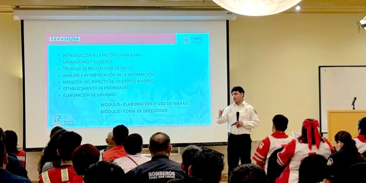 Inicia Protección Civil de Los Cabos capacitación para evaluación de daños ante emergencias
