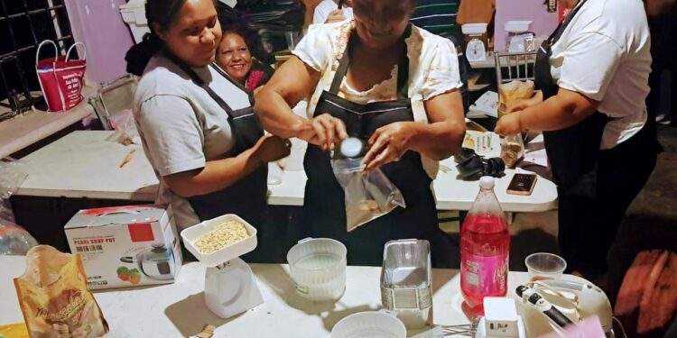 Capacita Ayuntamiento de La Paz e ICATEBCS, a mujeres de Laguna Azul 