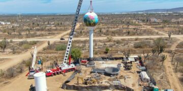 Milena Quiroga fortalece el abasto de agua en La Paz con avance de tanque elevado en La Pasión