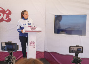 En La Paz se responde con hechos, no con desinformación: Milena Quiroga 