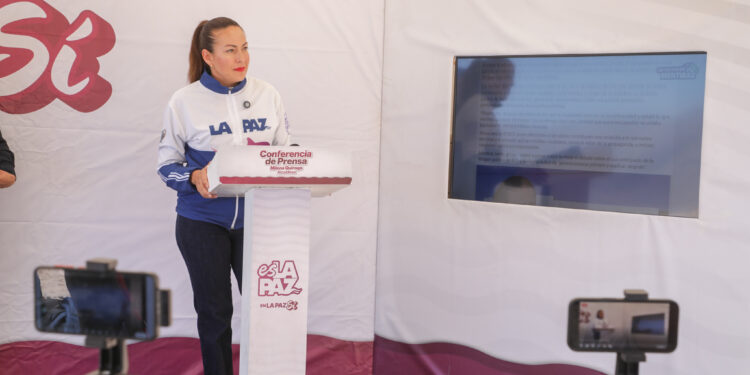 En La Paz se responde con hechos, no con desinformación: Milena Quiroga 