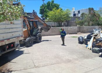Atiende Milena Quiroga el Esterito con jornada de descacharrización