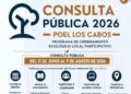 Invitan a participar en Consulta Pública del POEL Los Cabos 2026