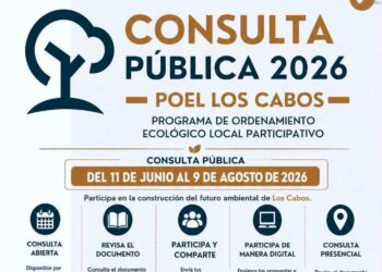 Invitan a participar en Consulta Pública del POEL Los Cabos 2026