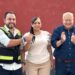Entregan ambulancia, camión cisterna y apoyos a familias de El Campamento, en Santiago