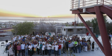 Milena Quiroga inaugura obras para la seguridad, convivencia y abasto de agua en Colina de la Cruz; en La Paz sí hay resultados