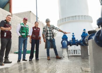 Fortalece Milena Quiroga suministro de agua con tanque elevado en la colonia Diana Laura 