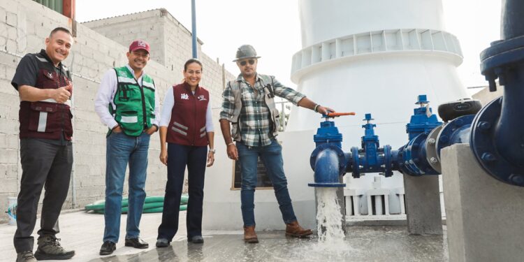 Fortalece Milena Quiroga suministro de agua con tanque elevado en la colonia Diana Laura