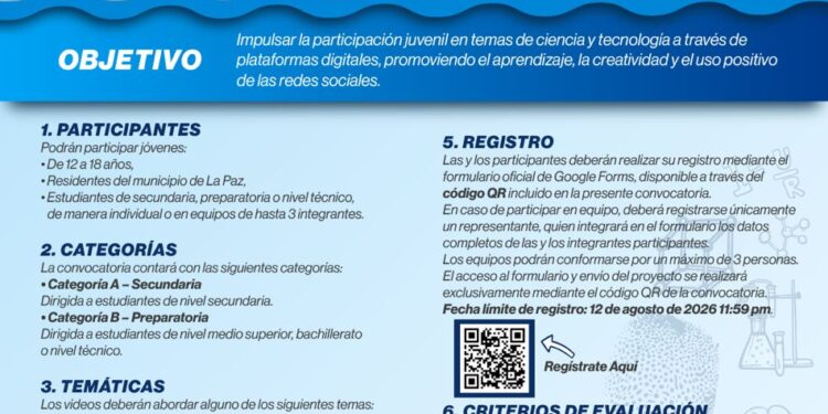 Lanza Gobierno Municipal concurso de TikTok para despertar el talento científico de los jóvenes 