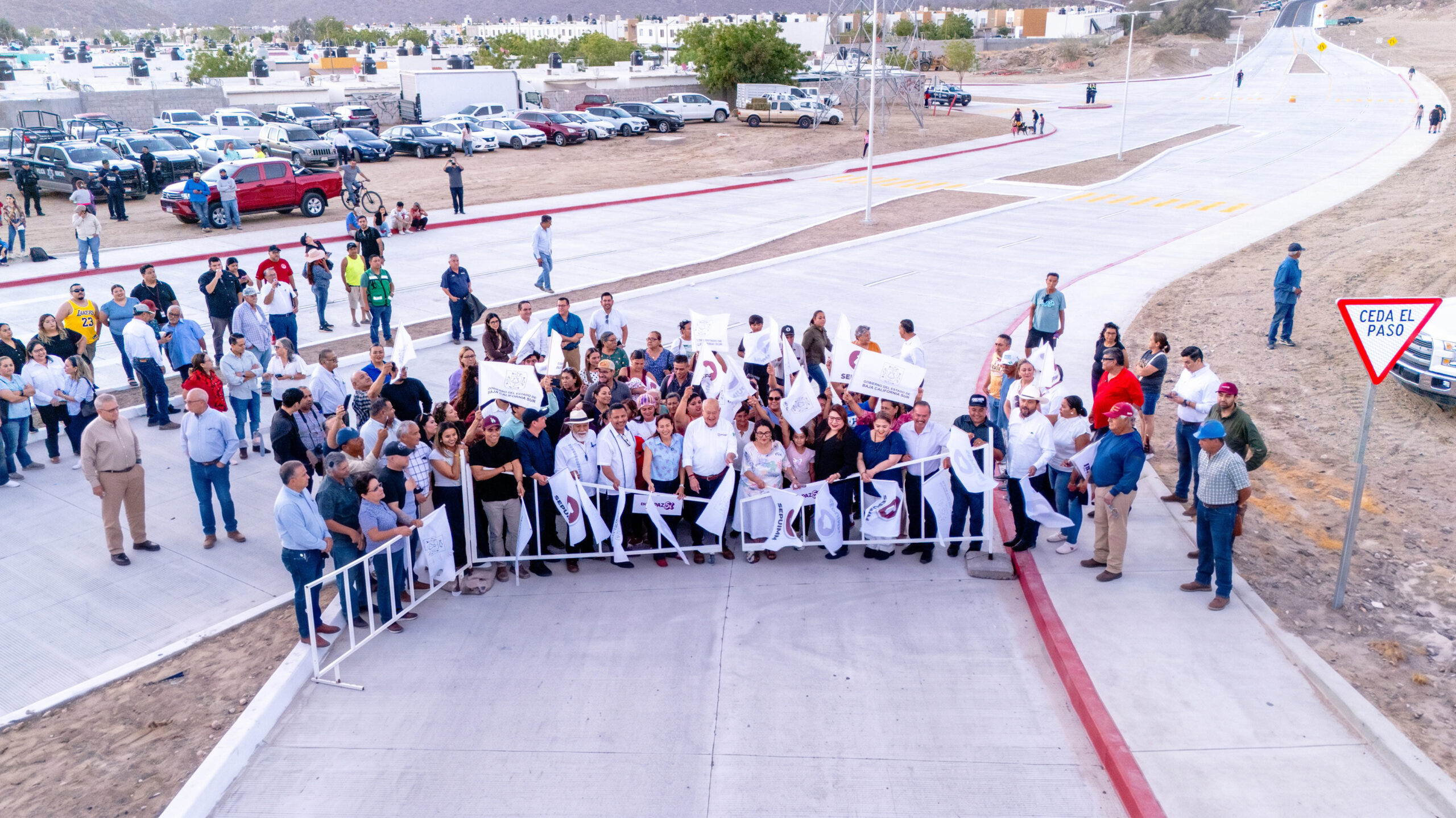 En La Paz sí cumplimos y transformamos la movilidad; Milena Quiroga y Víctor Castro inauguran segunda etapa del Circuito Bahía Concepción