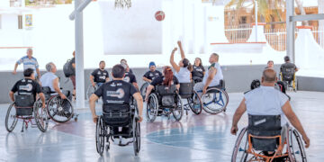 Promueve IMDIS inclusión mediante encuentro de básquetbol adaptado