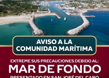 Ayuntamiento de Los Cabos llama a extremar precauciones por mar de fondo