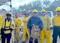 Bomberos de Cabo San Lucas refuerzan combate al incendio en San Miguel de Comondú  