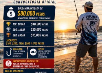 Bomberos de Cabo San Lucas anuncian primera edición del torneo de orilla “Pescando para Salvar Vidas”