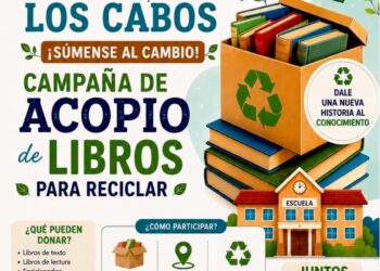 Invitan a escuelas de Los Cabos a participar en campaña de acopio de libros para reciclar