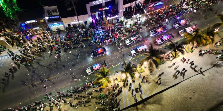 Saldo blanco tras festejos por triunfo de México con operativo “En La Paz Sí Festejo Seguro”