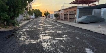 Avanza obra de pavimentación en calle Villa Natalia 