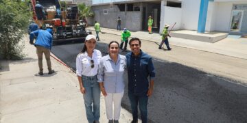 Avanza pavimentación de Villa Natalia en un 45%