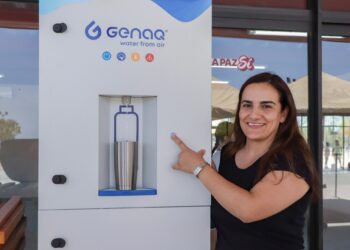 Instala Gobierno Municipal de La Paz bebedero en CDM La Pitahaya