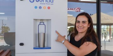 Instala Gobierno Municipal de La Paz bebedero en CDM La Pitahaya
