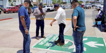 Supervisan infraestructura sanitaria y pluvial en la Marina de Cabo San Lucas para dar mantenimiento e implementar acciones preventivas