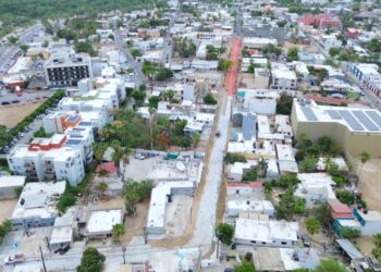Avanza al 69 % la pavimentación integral de la calle Zaragoza en San José del Cabo