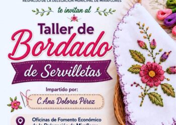 Invitan a participar en el Taller de Bordado de Servilletas en Miraflores