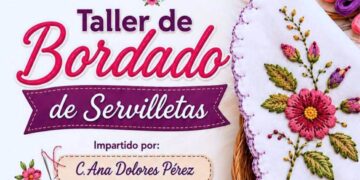 Invitan a participar en el Taller de Bordado de Servilletas en Miraflores