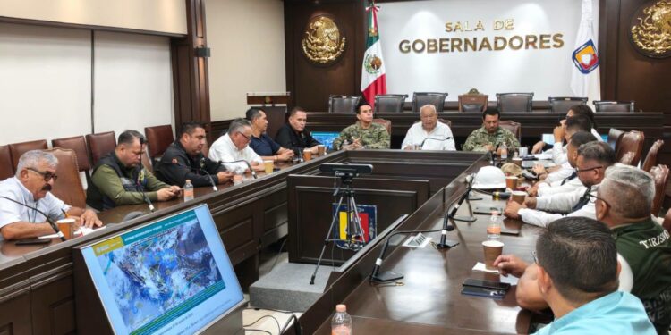 Sesiona Comité Estatal de Protección Civil; sin afectaciones por lluvias y fuertes vientos