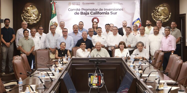 Encabeza Gobernador primera sesión del Comité Promotor de Inversiones; presentan 29 proyectos autorizados para BCS