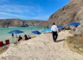Continúan recorridos de apoyo y vigilancia en playas de La Paz durante el verano
