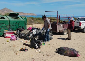 Zofemat La Paz retira más de 49 toneladas de basura en playas durante verano 2026