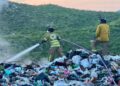 Atiende Bomberos Cabo San Lucas incendio en Relleno Sanitario de La Candelaria CSL