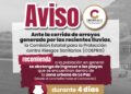 Recomienda COEPRIS evitar ingreso a playas de La Paz tras lluvias registradas