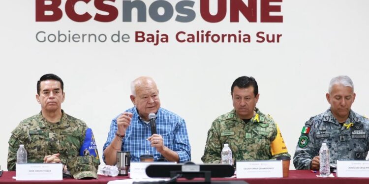 Da seguimiento el Consejo Estatal de Protección Civil a lluvias en BCS