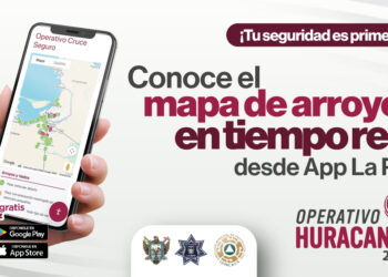 Mantiene Ayuntamiento de La Paz operativo “Cruce Seguro” ante lluvias