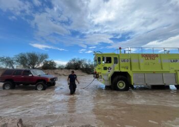Exhorta H. Bomberos de La Paz, no cruzar arroyos durante lluvias