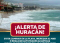 Por oleaje elevado, Protección Civil de Los Cabos exhorta a ciudadanía a no acudir a playas ni acercarse a la orilla