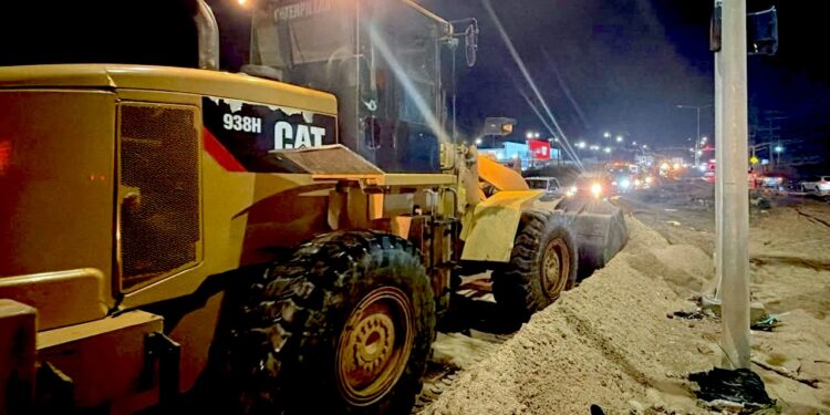 Atiende de inmediato XV Ayuntamiento afectaciones por lluvia registrada esta noche en Cabo San Lucas