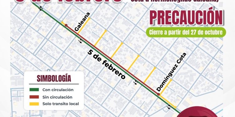Iniciará este martes rehabilitación del bulevar 5 de Febrero en La Paz: SEPUIMM