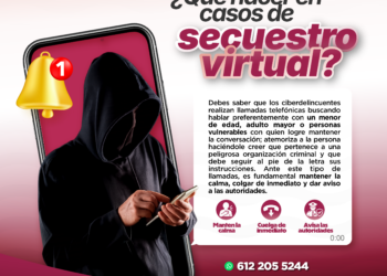 Alerta Policía Cibernética de La Paz sobre engaños telefónicos y secuestro virtual