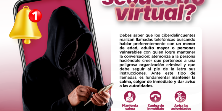 Alerta Policía Cibernética de La Paz sobre engaños telefónicos y secuestro virtual